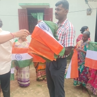 Har Ghar Tiranga Campaign organised by Tripura University in the adopted villages